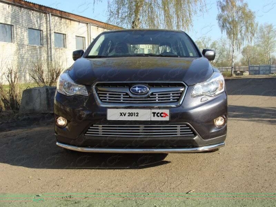 Накладка решётки радиатора верхняя 12 мм ТСС для Subaru XV 2011-2017