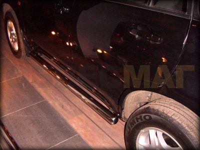Пороги труба 76 мм Технотек для Chery Tiggo 2005-2014